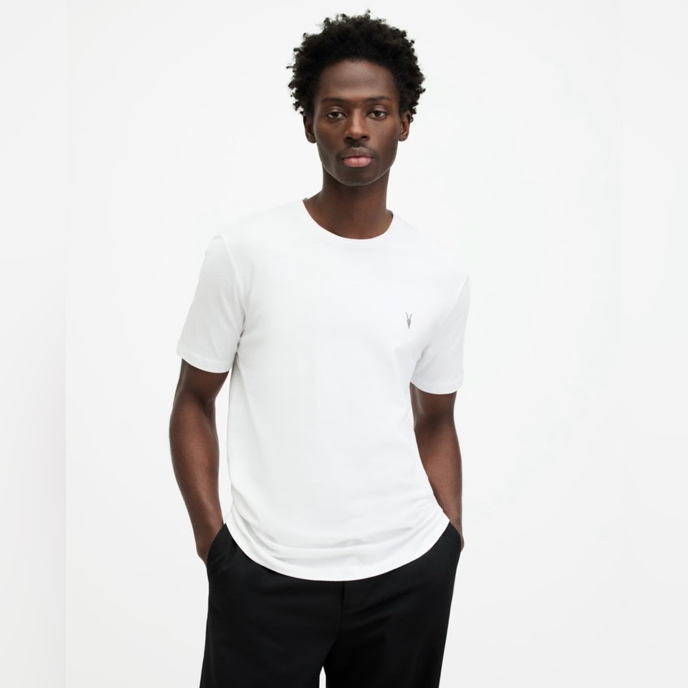 ALLSAINTS BRACE BRUSHED COTTON CREW NECK T-SHIRT